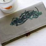 One Of A Kind Hand Painted Script And Filigree..